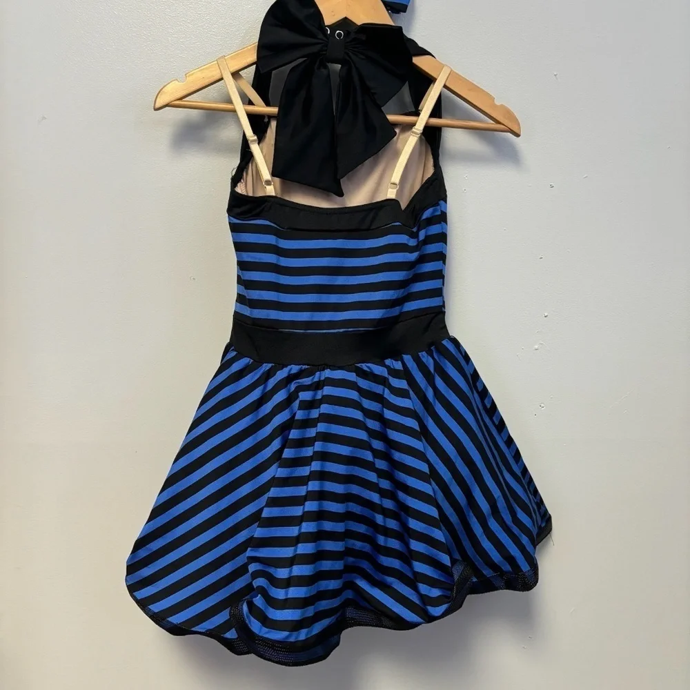 0834-33 Blue and black Dance costume